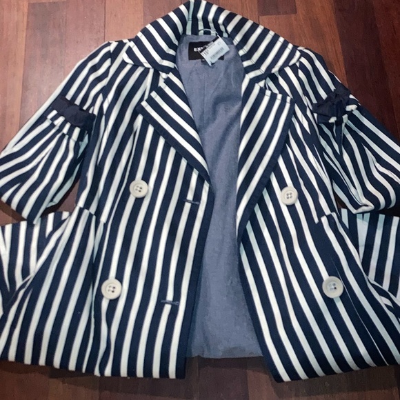 Express Double Breasted Trench Coat Jacket - Picture 8 of 13